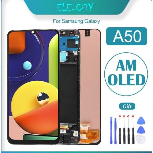 OEM 6.4'' For Samsung Galaxy A50 A50s AMOLED Touch Screen Display With Frame Assembly Replacement No Dead Pixel Brand New