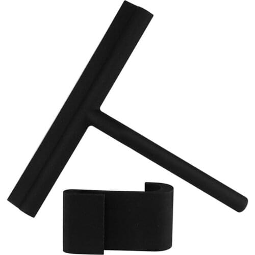 Silicone Window Tile Glass Wiper Cleaner Squeegee Shower Mirror Cleaning Holder 77UD