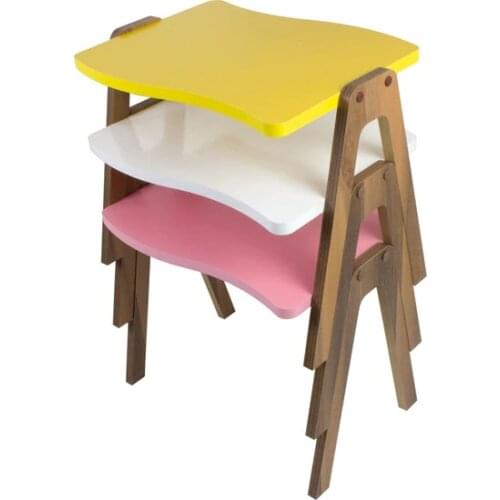 Modern Pratico Furniture Color Flag Walnut Foot Zigon Medium Coffee table coffe table table basse