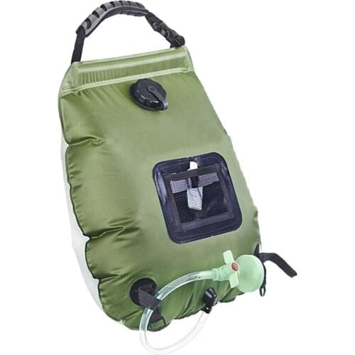 20L Solar Shower Bag Bathing Water Pack Outdoor Heated Bathe Water Carrier Pouch