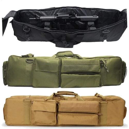 96cm Tactical Airsoft Rifle Gun Bag Nylon Cabin Backpack Sniper Shooting Gun Carrier Rifle Case for M249 M16 Hunting Accessories