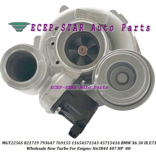 Turbo MGT2256S 821719 793647 769155 11654571543 4571543A01 4571543A 7590598A02 N63B44 For BMW X6 50 IX E71 N63B44 407 HP 08