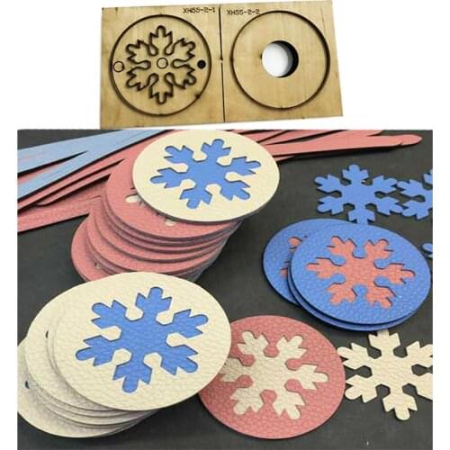 Japan Steel Blade Rule Die Cut Steel Punch Snowflake Cup Pad Mat Cutting Mold Wood Dies for Leather Cutter for Leather Crafts