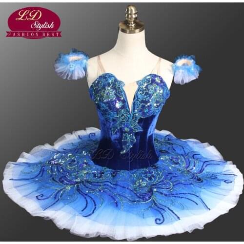 Women Royal Blue Professional Ballet Tutu Girls Pink Nutcraker Tutu Performance Ballet Tutu Costumes Stage Dancewear LD0081
