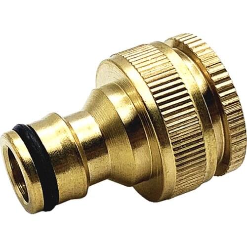 1pc Brass two-in-one Quick Connector Garden Irrigation Connector Faucet Nozzle Adapter Water Gun Joints
