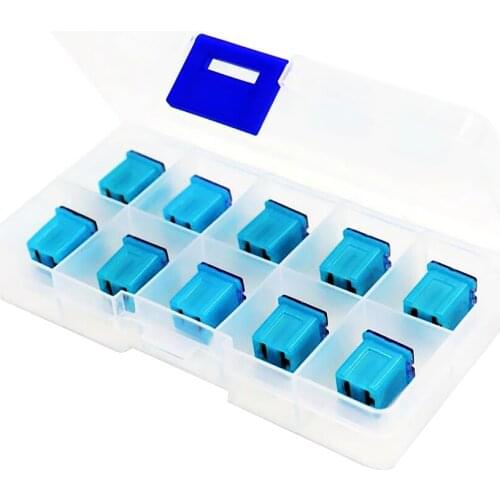 10pcs Car Truck Vehicles F2822-Z Standard Female Push In Cartridge Fuses 20A 32V
