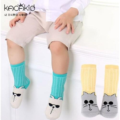 10pcs/set Baby Boy Girl Socks Newborn Toddler knee high socks cotton Cute Cartoon Animal Cat Stocks For newborns infant
