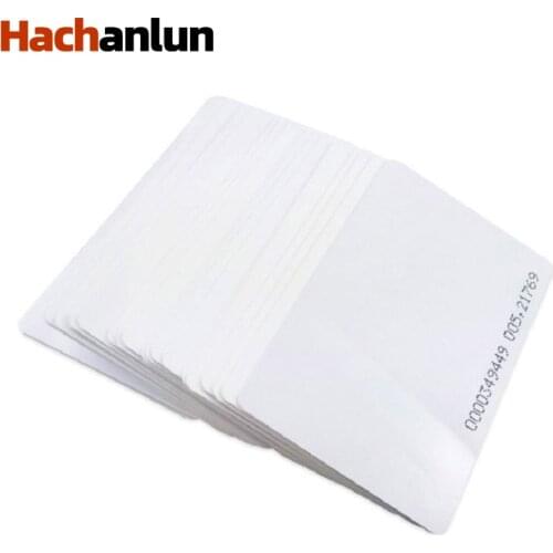 100pcs RFID 0.8mm Proximity Chip Access Control Card Tk4100 125khz Read only Sticker Key Fob EM4100 Token Ring