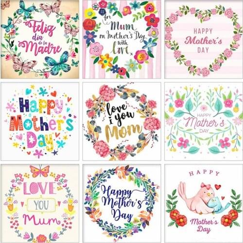 DIY 5D Diamond Painting by Number Full Square Mothers Day DIY Diamond Embroidery Mosaic Flower Picture Art Creative Gitfts Item