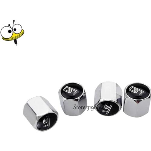 Car Accessories Wheels Tire Valve Stem Caps For GT Logo For Dacia Toyota Buick Mitsubishi Suzuki BMW Ford Renault SAAB Buick