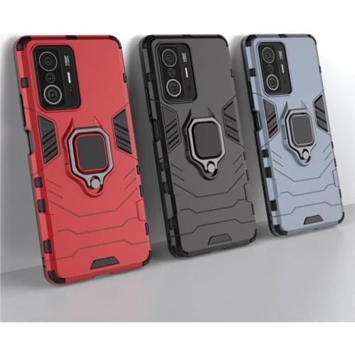 For Xiaomi Mi 11 Pro Case For Xiaomi Mi 11 Pro Cover Hard PC Ring Stand Protective Bumper Shockproof Case For Xiaomi Mi 11 Pro