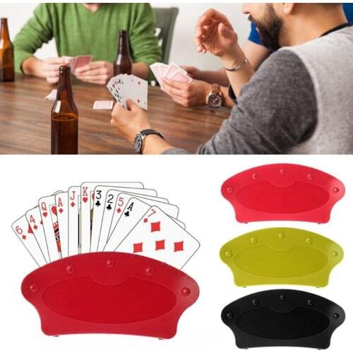 Hands Free Playing Card Holders Stand Storage Box bridge card Poker Seat