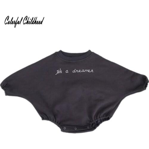 Infant Baby Bodysuits Clothes Bat Long Sleeve Girls Printed Body For Baby Kids Thicken Cotton babe Winter Bodysuit onesie 0-24m