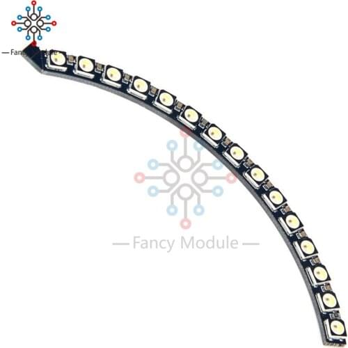 Diymore 1/4 60 Bits 5050 RGBW SK6812 LED Ring with Integrated Driver Neutral White 4500K for Arduino