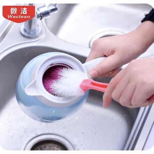 Long handle brush cup glass cleaning brush A536 cup washing brush cup bottle washing in the kitchen