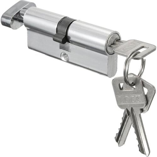 Door Cylinder Biased Lock Security Aluminum Open Lock Cylinder Anti-Theft Entrance Door Lock Cylinder With Keys