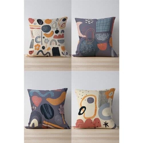 Double Side Printed Chakra Pattern 4 Piece Suede Pillow decorate Case 43*43 Cm 2021 New High Pillow Quality Home decoration