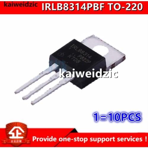 Kaiweikdic New imported original IRLB8314 IRLB8314PBF 30V 120A N-channel MOSFET for high power inverter TO-220