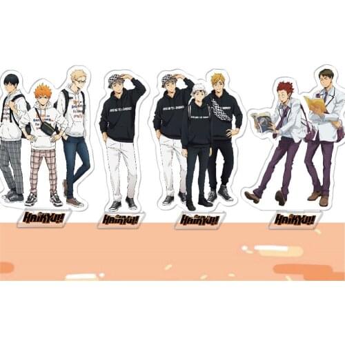 Haikyuu karasuno Hinata kageyama Tsukishima Sugawara Anime Acrylic Stand Figure Collection Model Toy Doll Gifts