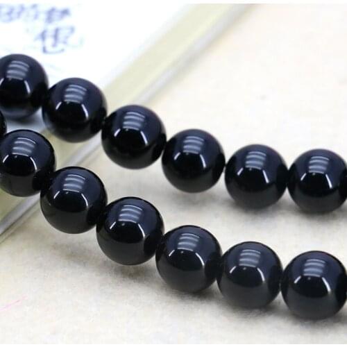 Beautiful 12mm Black Onyx Round Beads, suitable for DIY fashion bracelet necklace jewelry production! New sales