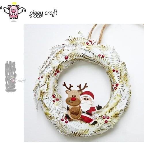 Piggy Craft metal cutting dies cut die mold Holly leaf decoration Scrapbook paper craft knife mould blade punch stencils dies