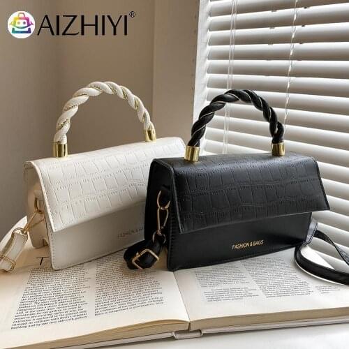 Fashion Women PU Leather Stone Pattern Shoulder Crossbody Messenger Bag Casual Ladies Pure Color Small Flap Purse Handbags
