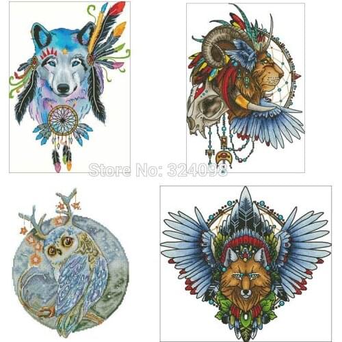 Dreamcatcher patterns Counted Cross Stitch 11CT 14CT 18CT DIY wholesale Chinese Cross Stitch Kits Embroidery Needlework Sets