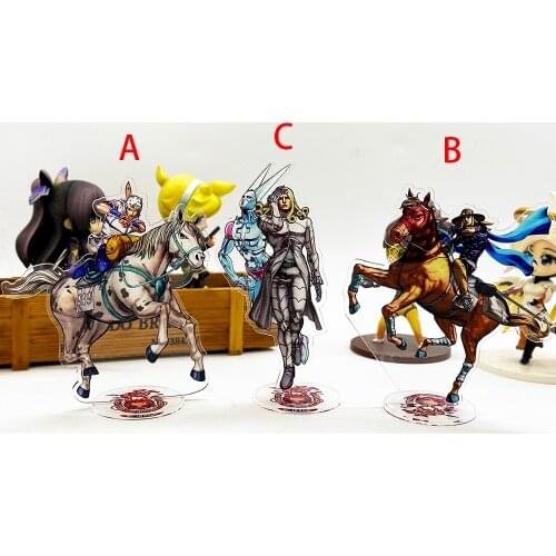 JoJos Bizarre Adventure 7 SBR Zeppeli Johnny Joestar Funny Valentine HM acrylic stand figure model plate holder topper anime