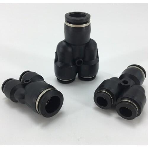 Pneumatic trachea Plastic male ferrule Joint Type Y Three through PW6-4 PW8-6 PW10-8 PW12-10 PW8-4 PW10-6 PW12-8 PW16-12