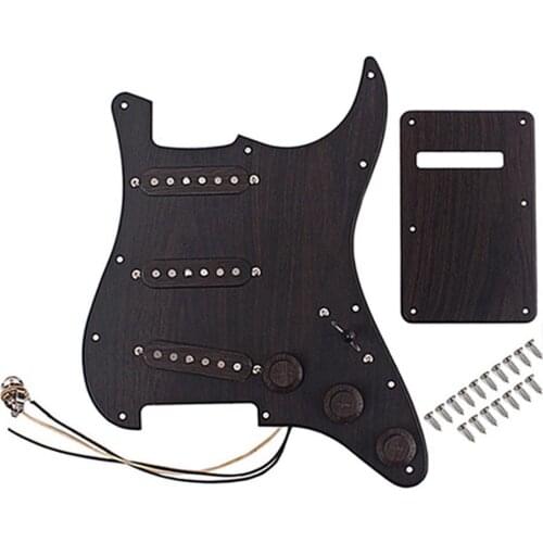 Prewired-Loaded SSS Pickguard Alnico-V Pickups for Strat Electric Guitar Parts ickguard Alnico-V Pickups Strat Electric Guitar P