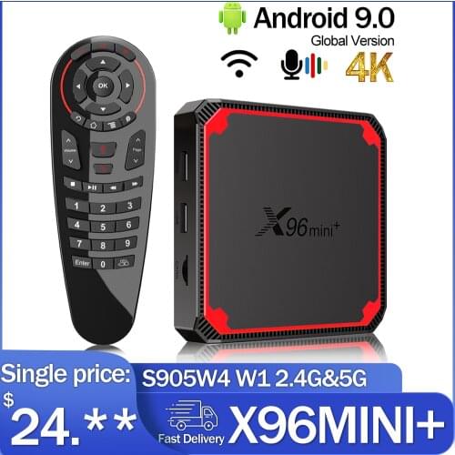 X96 Mini+ Amlogic S905W4 Android 9.0 Smart TV BOX X96 Mini Plus 2.4G&5G Dual Wifi 1GB 8GB 4K HD Set Top Box Vs X96Q Box