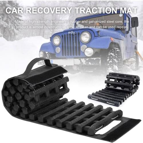 Universal Anti-skid Traction Mat For Automobile Emergency Self-rescue Anti-trapping Track Tire Ladder For Snow Sand Swamp