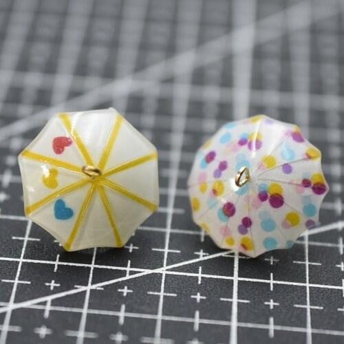 1pcs/lot resin solid simulation colorful umbrella mix size fairy garden gnome moss terrarium decor crafts bonsai home DIY