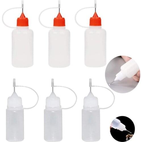 3Pcs 30/50ML Precision Tip Applicator Bottle DIY Scrapbooking Paper Quilling Craft Tool Glue Applicator Needle Squeeze Bottle