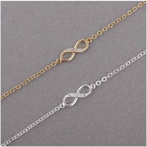 One Piece Fashion Crystal Infinity Bracelet For Women Bracelets & Bangles Statement Jewelry pulseira
