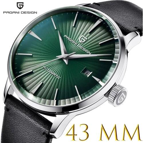 PAGANI Design Watch Mens Luxury Brand 2021 Mens Mechanical Watches Automatic Date Business Leather Strap Waterproof Wristwatch