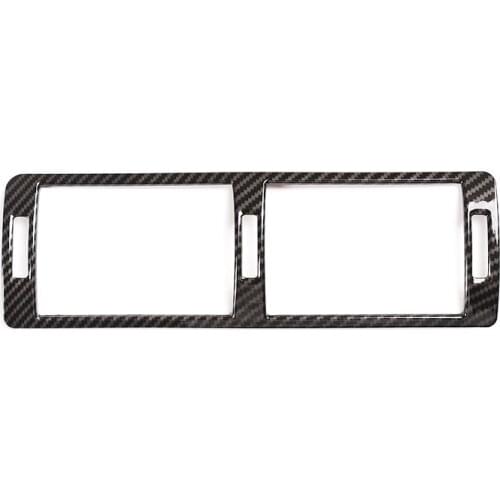 For BMW 5 Series E39 1996-2003 ABS Central Control Air Outlet Frame Black/Sliver 1 Piece Set