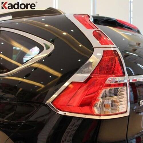 For Honda CRV CR-V 2015 2016 ABS Chrome Taillight Rear Light Lamp Cover Trim Frame Trims Car Styling Auto Accessories 4pcs
