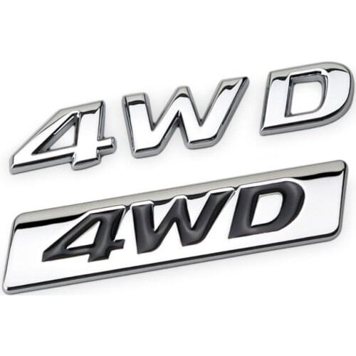 For Hyundai IX25 IX35 IX30 IX45 Sonata Accent Santa fe Tucson solaris Genesis Sedan 3D Chrome Metal Badge 4WD Logo Car Sticker