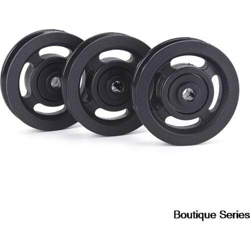 90mm black bearing pulley wheel cable gym equipment part wearproof