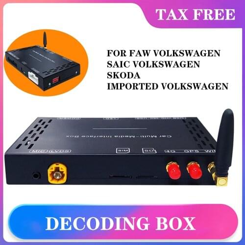 Decoder Box Android Artifical Intelligent System for VW Support Steering Wheel Control Car Decoder Box GPS Navigation