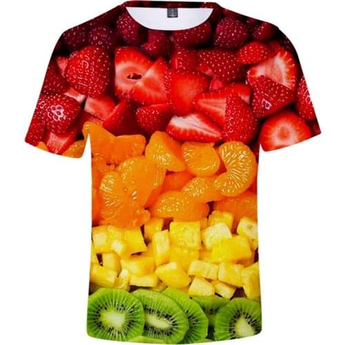 Summer Fashion 3d T Shirts Fruit Print Casual Men Women T-shirt Tops Short Sleeve Unisex Sport 3D T-shirts Tee Shirt Clothes 4XL
