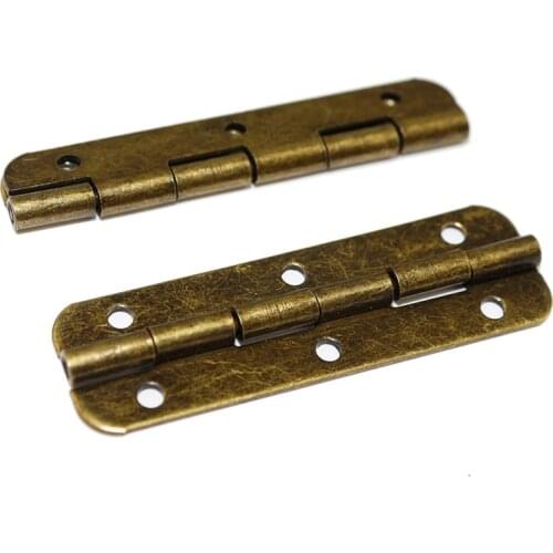 Furniture Fittings Hinges Bronze Tone Decor Wooden Gift Box Oval Hinges Silver Cupboard Wardrobe Hinges