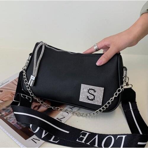 Fashion Wide Strap Crossbody Bags For Women 2021 New Texture Shoulder Bag Large Capacity Handbags Pu Leather Messenger Bags