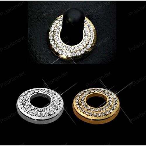 For Mercedes Benz E-class new C-class GLC GLA GLK door bolt lock pin door switch button sticker trim ring 4 pcs Car styling