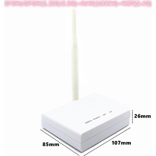 ONU EPON 1.25G GPON 2.5G XPON(1.25g/2.5g)ONU with wifi FTTH NETWORK onu wifi modem 10/100/1000M RJ45 WIFI 2.4G FOR OLT switch