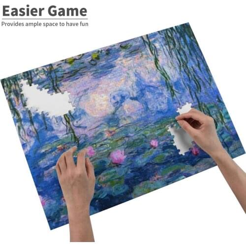 Water Lilies Jigsaw Puzzle For Adults Kids Diy Games Claude Water Lilies Water Oil Ism Flowers Floral Lake France French Pond