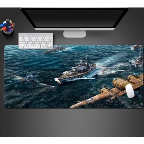 Hot Modern Sea War Movie Game Mouse Pad Leads The Fashion High Quality Washable Big Table Mat Advanced Computer Game Mouse Pad