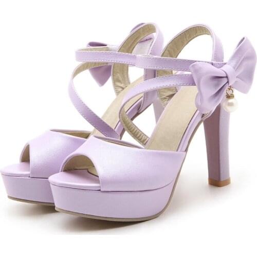 PQECFS Big size 33-43 high quality summer fashion women solid sweet rivets high heels sandals 4 colors