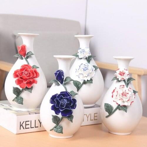 Simple Modern Premium Handmade Flowers Decor White Ceramic Wedding Vases